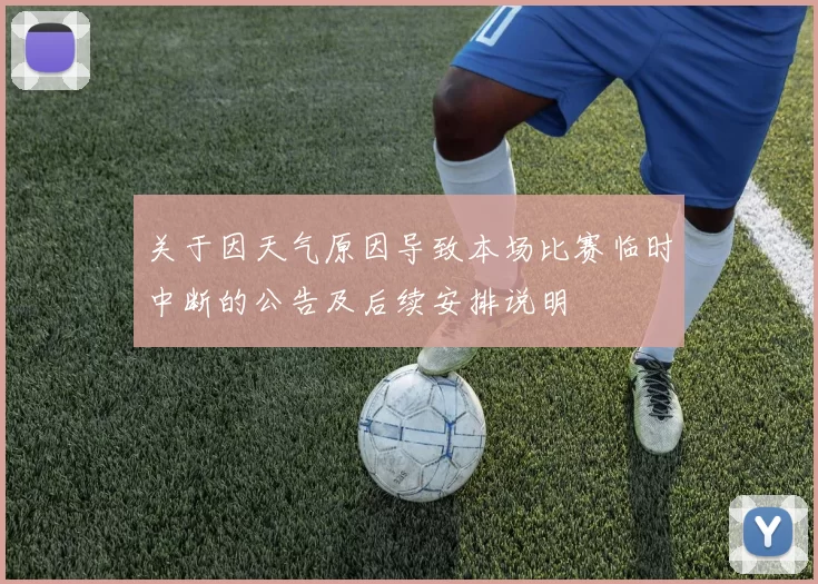 关于因天气原因导致本场比赛临时中断的公告及后续安排说明